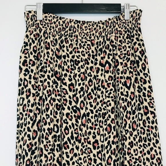 Joe B by Joe Benbasset Leopard Cheetah Midi Animal Print Smock Faux Wrap Skirt - Picture 3 of 12